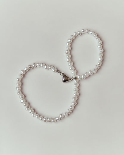 Heart Perle Magnetique necklace